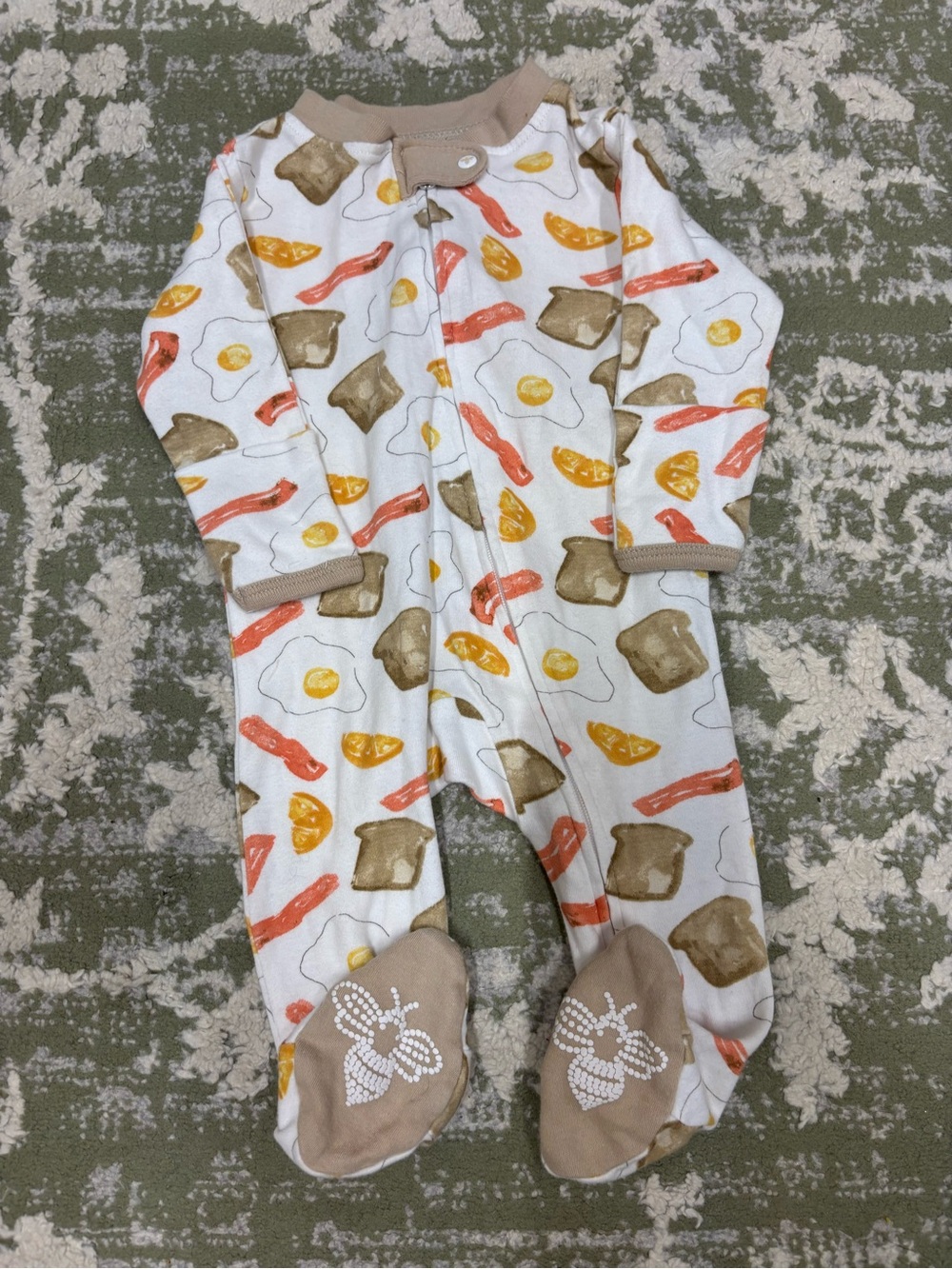 Burt’s Bees Baby Breakfast Footie Pajamas 0-3M